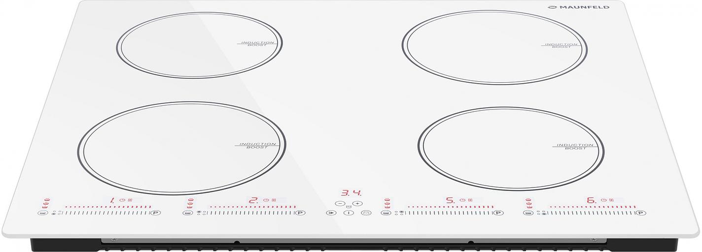 Индукционная варочная поверхность Maunfeld CVI594SWH белый фото 2