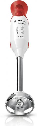 Блендер погружной Bosch MSM64110 450Вт белый/красный фото 2