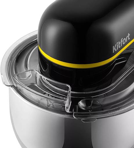 Миксер планетарный Kitfort КТ-3421 1400Вт черный/желтый фото 2