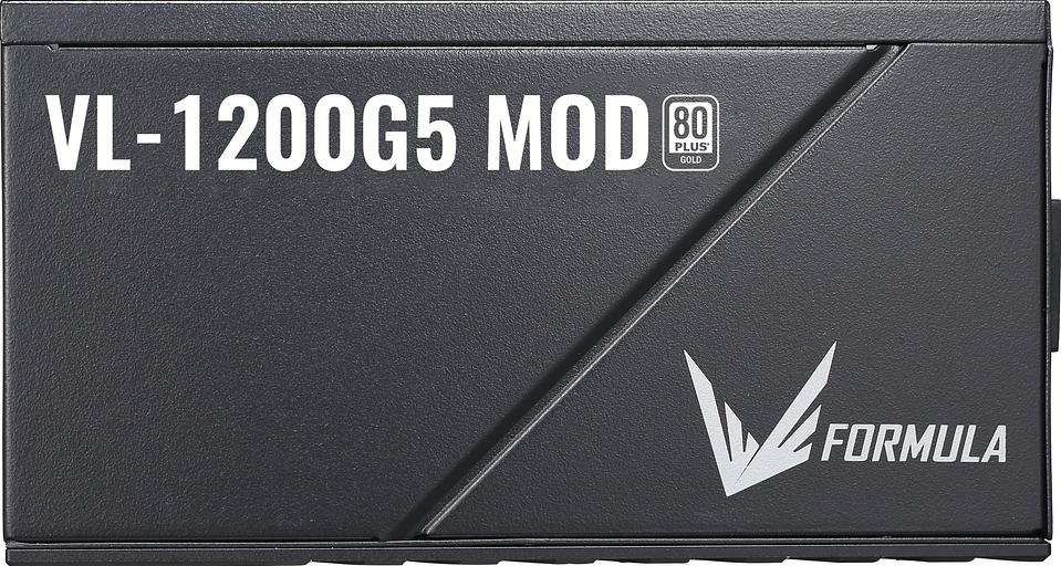 Блок питания Formula ATX 1200W VL-1200G5 MOD Gen5 80+ gold 24pin APFC 140mm fan lt.blue LED 7xSATA Cab Manag RTL фото 3