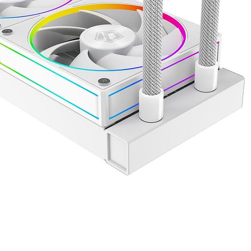 Система водяного охлаждения ID-Cooling SL240 WHITE Soc-AM5/AM4/1151/1200/2066/1700 4-pin 14-30dB Al+Cu 300W LED Ret фото 5