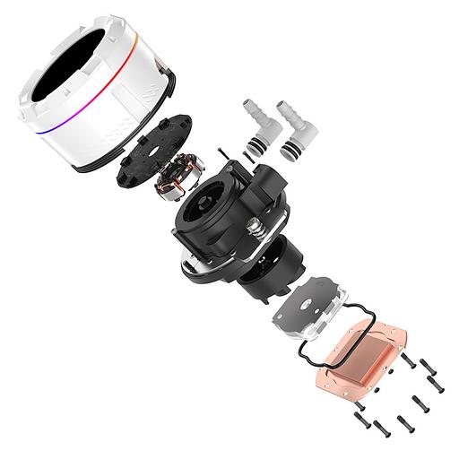 Система водяного охлаждения ID-Cooling SL240 WHITE Soc-AM5/AM4/1151/1200/2066/1700 4-pin 14-30dB Al+Cu 300W LED Ret фото 8