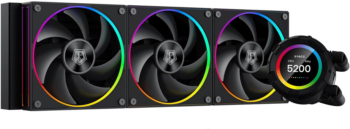 Система водяного охлаждения ID-Cooling SL360 Soc-AM5/AM4/1151/1200/2066/1700 4-pin 14-30dB Al+Cu 350W LED Ret фото 1