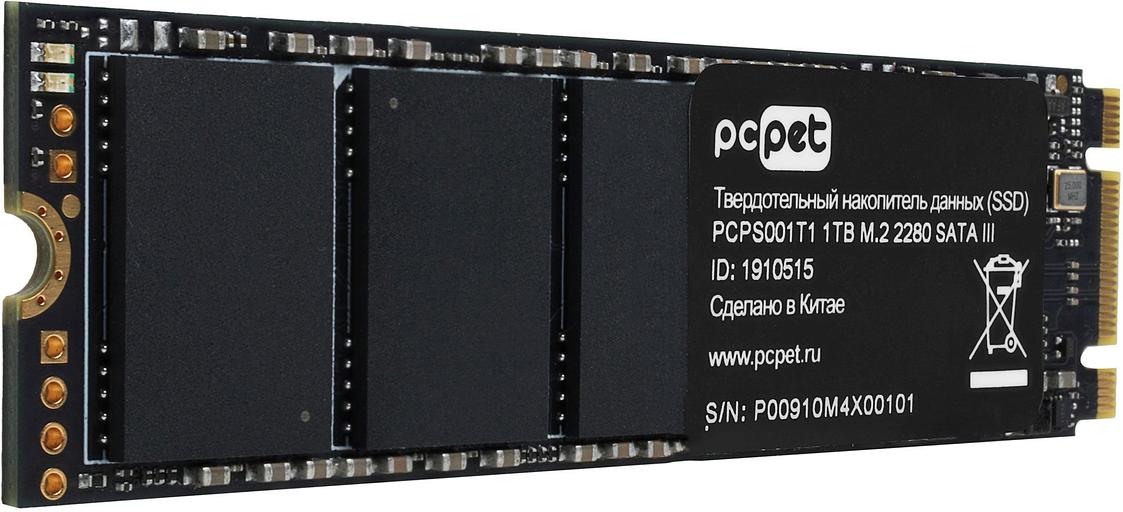 Накопитель SSD PC Pet SATA III 1Tb PCPS001T1 M.2 2280 OEM фото 3