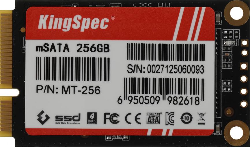 Накопитель SSD Kingspec mSATA 256Gb MT-256 MT Series mSATA фото 1