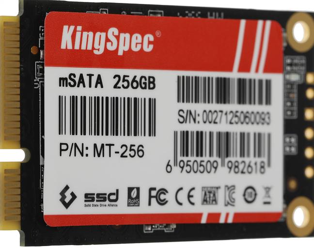 Накопитель SSD Kingspec mSATA 256Gb MT-256 MT Series mSATA фото 2