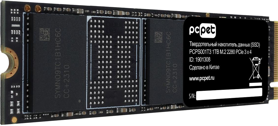 Накопитель SSD PC Pet PCIe 3.0 x4 1TB PCPS001T3 M.2 2280 OEM фото 3