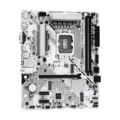 Материнская плата Asrock B760M-HDV/M.2 Soc-1700 Intel B760 2xDDR5 mATX AC`97 8ch(7.1) 2.5Gg RAID+VGA+HDMI+DP фото 4