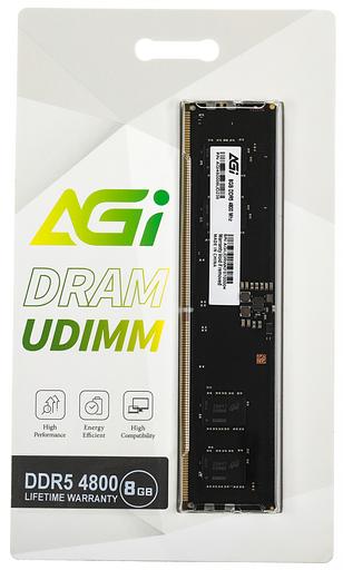 Память DDR5 8GB 4800MHz AGi AGI480008UD238 RTL PC5-38400 CL40 DIMM 288-pin 1.1В single rank Ret фото 1