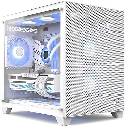 Корпус Formula Crystal Z5 белый без БП mATX 11x120mm 2xUSB2.0 1xUSB3.0 audio bott PSU фото 1