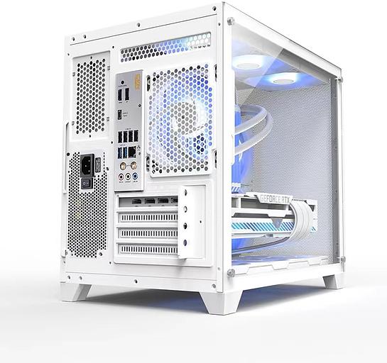 Корпус Formula Crystal Z5 белый без БП mATX 11x120mm 2xUSB2.0 1xUSB3.0 audio bott PSU фото 5