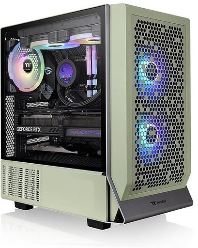 Корпус Thermaltake Ceres 300 TG ARGB Matcha зеленый без БП ATX 7x140mm 5x180mm 2xUSB3.0 audio bott PSU фото 1