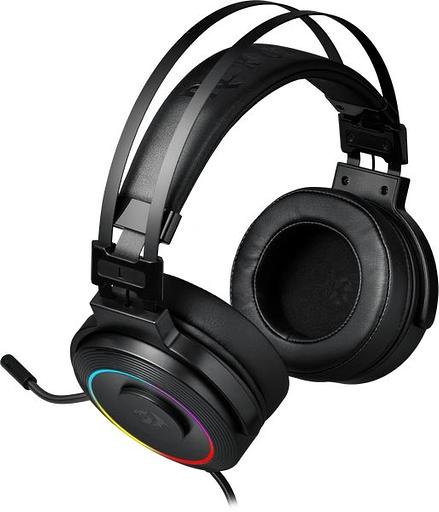 Наушники с микрофоном Redragon Lamia 2 черный 2м накладные USB оголовье (77701) фото 4