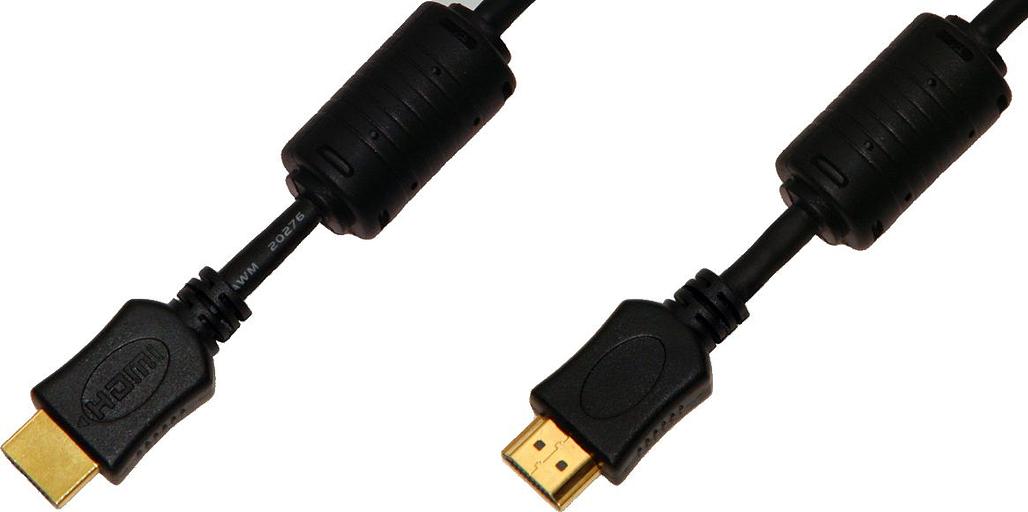 Кабель соединительный аудио-видео Premier 5-813 HDMI (m)/HDMI (m) 1.5м. феррит.кольца черный (5-813 1.5) фото 1