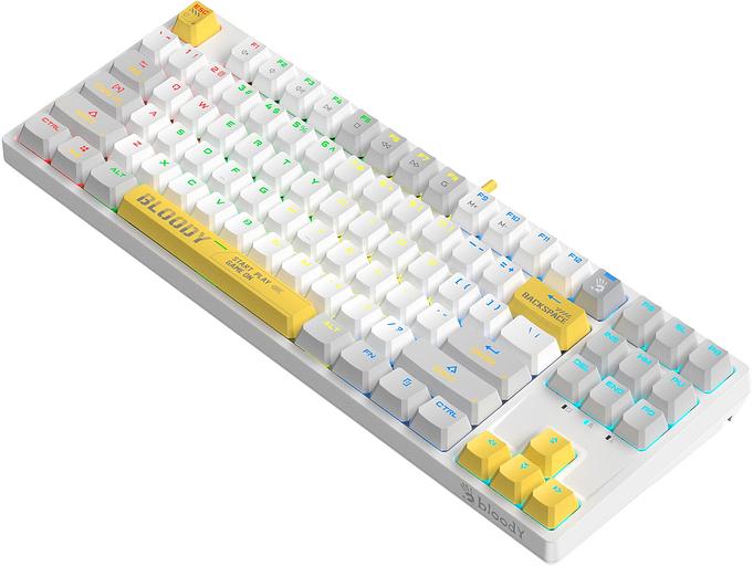 Клавиатура A4Tech Bloody S87 Energy механическая белый USB for gamer LED (S87 USB ENERGY WHITE) фото 3