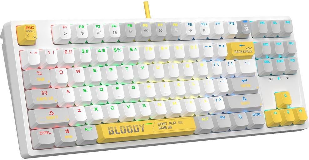 Клавиатура A4Tech Bloody S87 Energy механическая белый USB for gamer LED (S87 USB ENERGY WHITE) фото 4