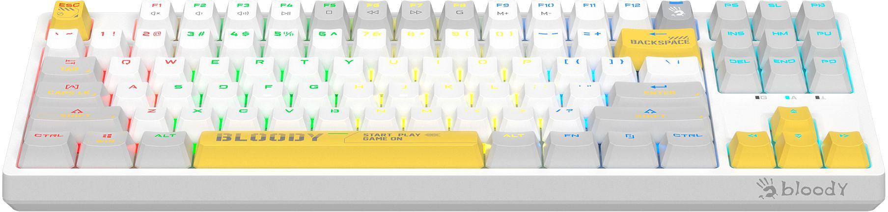 Клавиатура A4Tech Bloody S87 Energy механическая белый USB for gamer LED (S87 USB ENERGY WHITE) фото 7