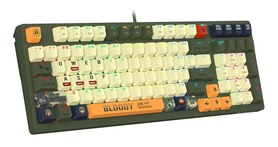 Клавиатура A4Tech Bloody S98 Aviator механическая зеленый USB for gamer LED (S98 AVIATOR) фото 9