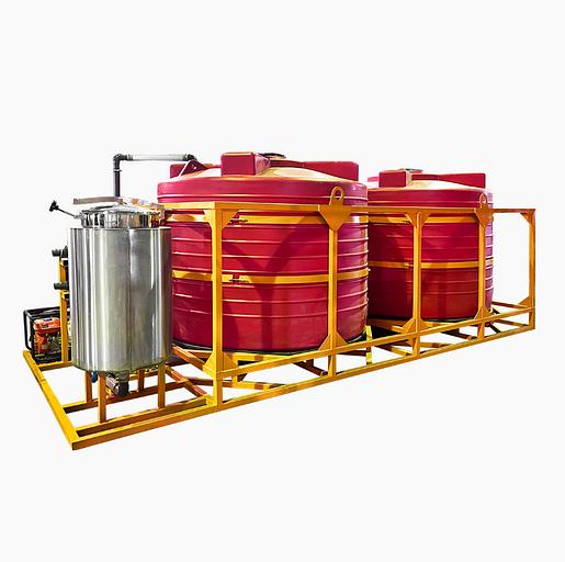 Мобильный растворный узел 10000 л (2х5000 л) фото 1