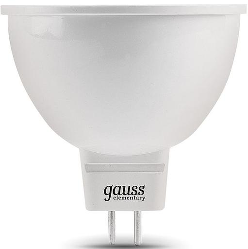 Лампа светодиодная Gauss Elementary MR16 9Вт цок.:GX5.3 спот 220B 6500K св.свеч.бел.хол. MR16 (упак.:10шт) (13539) фото 2