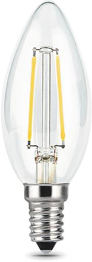 Лампа филам. Gauss 7Вт цок.:E14 свеча 220B 4100K св.свеч.бел.нейт. C37 (упак.:10шт) (103801207) фото 2