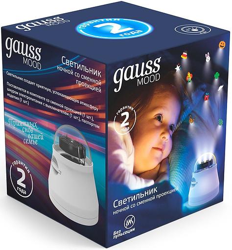 Ночник Gauss DIY0011 пластик белый фото 4