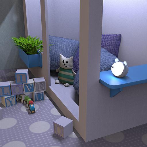 Ночник Gauss NN7026 мышка голубой фото 4