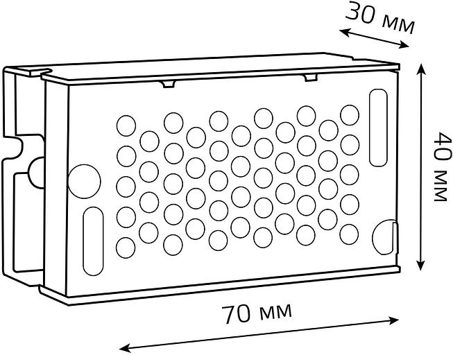 Блок питания Gauss 202003015 встраив. для лен.светод. черный фото 2