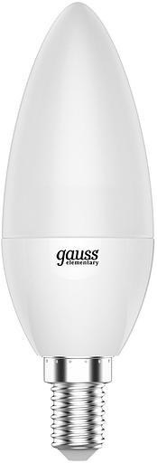 Лампа светодиодная Gauss Elementary 33126T 6Вт цок.:E14 свеча 180B 4100K св.свеч.бел.нейт. (упак.:3шт) фото 2