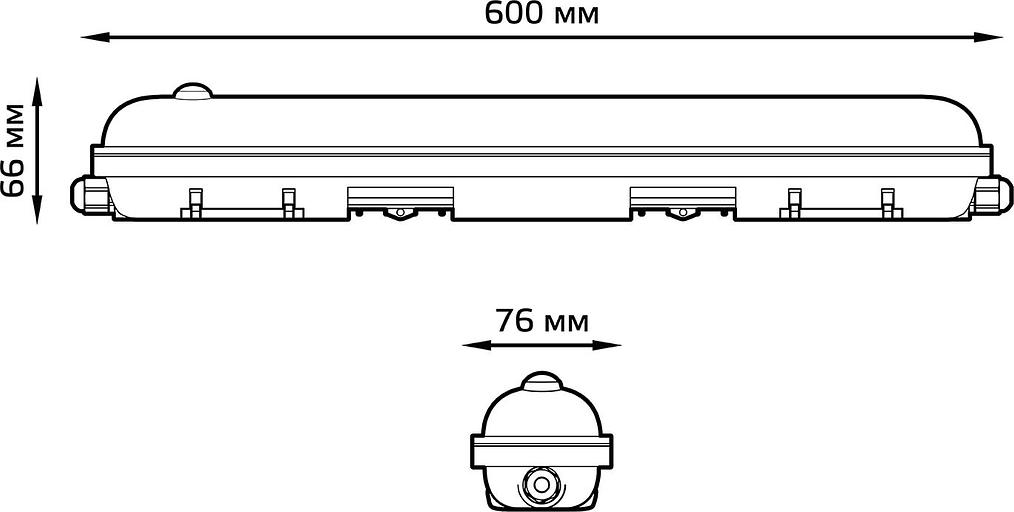 Светильник Gauss 864424218-S 18Вт 4000K серый фото 4