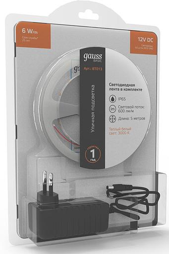 Лента светодиод. Gauss Basic 5м (BT013) фото 3