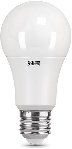 Лампа светодиодная Gauss Elementary 10Вт цок.:E27 груша 220B 6500K св.свеч.бел.хол. A60 (упак.:10шт) (23230) фото 2