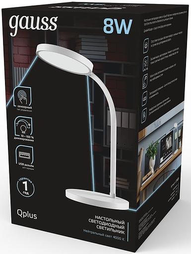 Светильник Gauss GT5031 настольный на подставке белый 8Вт фото 3