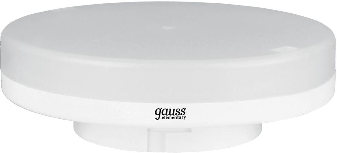 Лампа светодиодная Gauss Elementary GX53 9Вт цок.:GX53 таблетка 220B 4100K св.свеч.бел.нейт. Tablet (упак.:1шт) (83829) фото 1