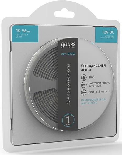 Лента светодиод. Gauss Basic 3м (BT052) фото 3