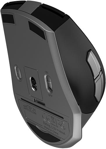 Мышь A4Tech Fstyler FB35S серый/черный оптическая (2000dpi) беспроводная BT/Radio USB для ноутбука (5but) фото 8