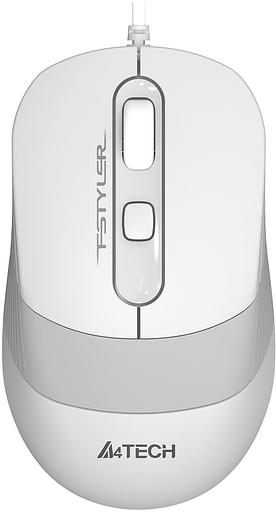 Мышь A4Tech Fstyler FM10S белый/серый оптическая (1600dpi) silent USB (3but) фото 1