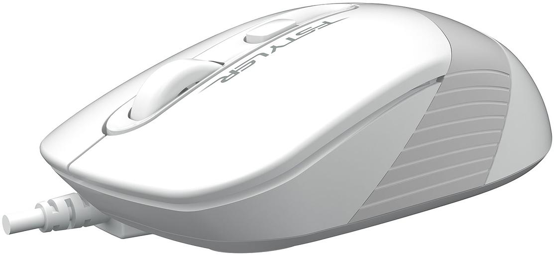 Мышь A4Tech Fstyler FM10S белый/серый оптическая (1600dpi) silent USB (3but) фото 3