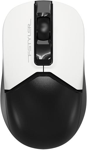 Мышь A4Tech Fstyler FB12S черный/белый оптическая (1200dpi) silent беспроводная BT/Radio USB (2but) фото 1