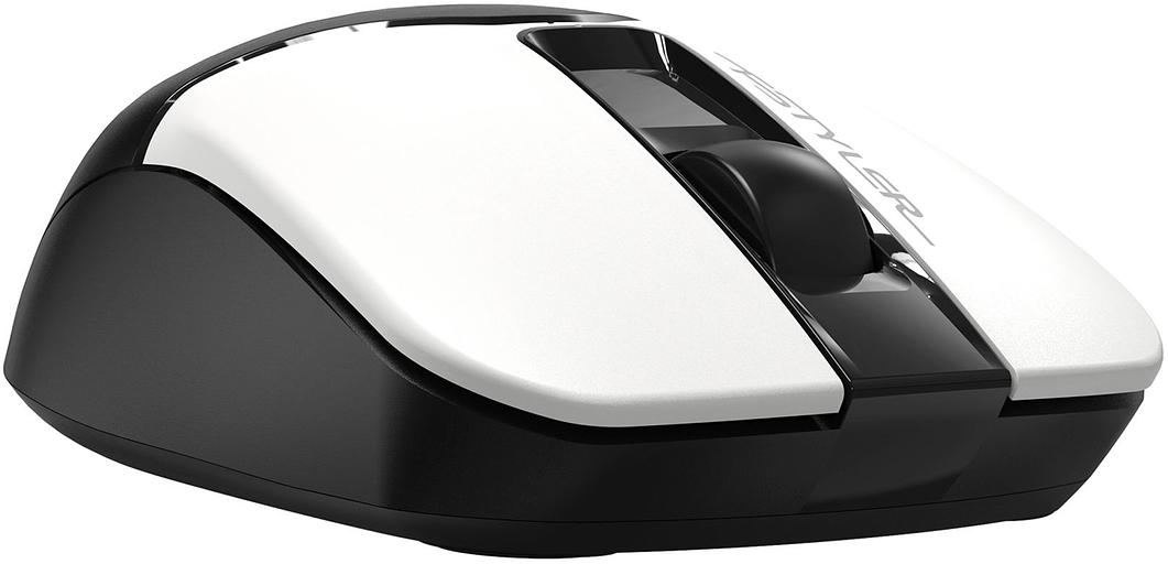 Мышь A4Tech Fstyler FB12S черный/белый оптическая (1200dpi) silent беспроводная BT/Radio USB (2but) фото 4