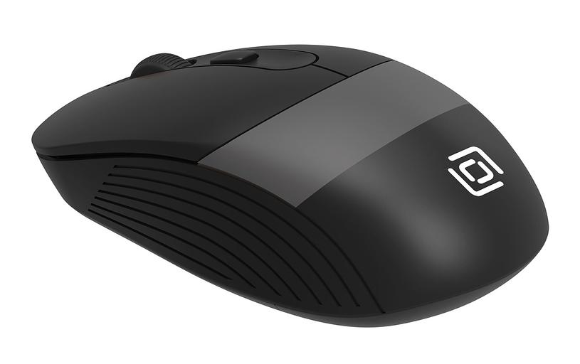 Мышь Оклик 310MW черный/серый оптическая (3200dpi) беспроводная USB для ноутбука (3but) фото 5