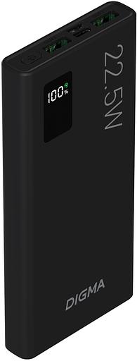 Мобильный аккумулятор Digma DGPF10A 10000mAh QC3.0/PD3.0 22.5W 5A 2xUSB-A/USB-C черный (DGPF10A22PBK) фото 3