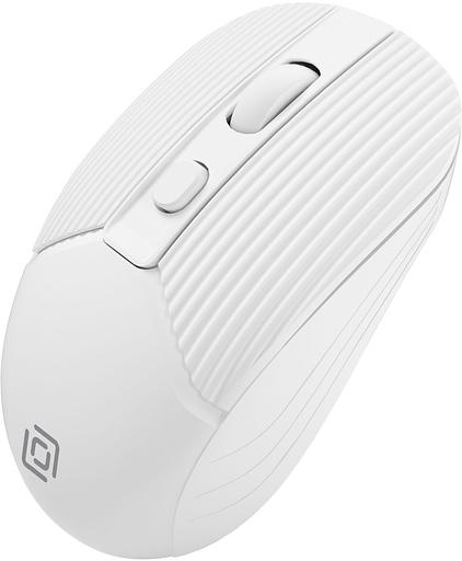 Мышь Оклик 509MW white белый оптическая (1600dpi) беспроводная USB для ноутбука (3but) фото 3