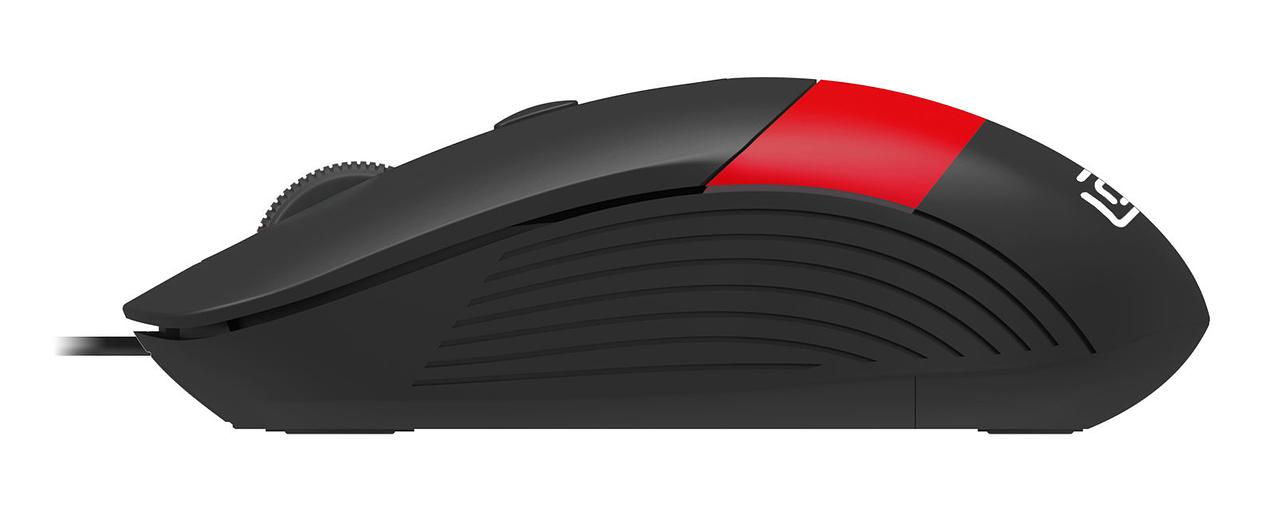 Мышь Оклик 310M черный/красный оптическая (2400dpi) USB для ноутбука (3but) фото 4