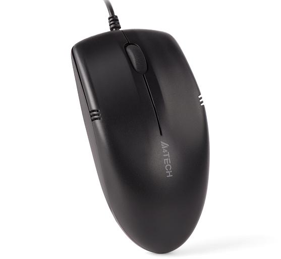 Мышь A4Tech OP-530NUS черный оптическая (1200dpi) silent USB (2but) фото 6