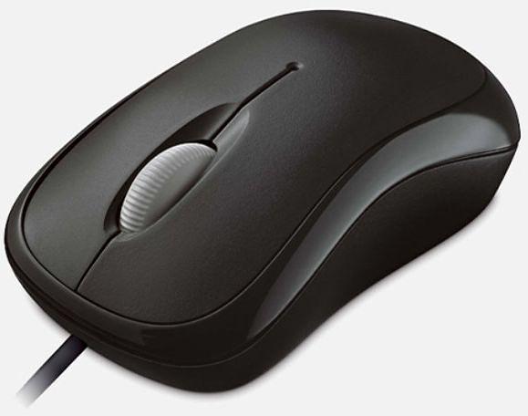 Мышь Microsoft Basic Optical Mouse Black черный оптическая (1000dpi) USB (2but) фото 1