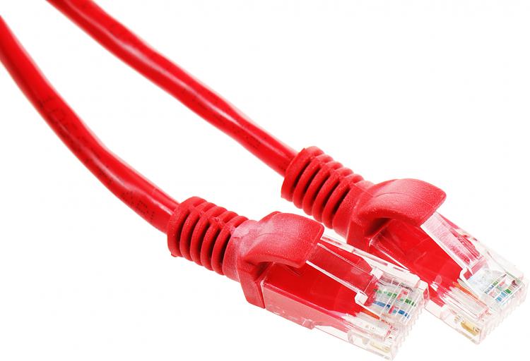 Патч-корд PP12-2M/R 1000G UTP 4 пары cat5E CCA molded 2м красный RJ-45 (m)-RJ-45 (m) фото 2