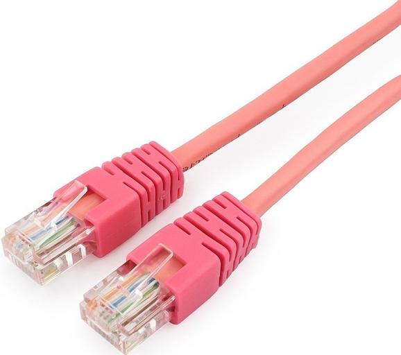 Патч-корд PP12-2M/RO 1000G UTP 4 пары cat5E CCA molded 2м розовый RJ-45 (m)-RJ-45 (m) фото 1