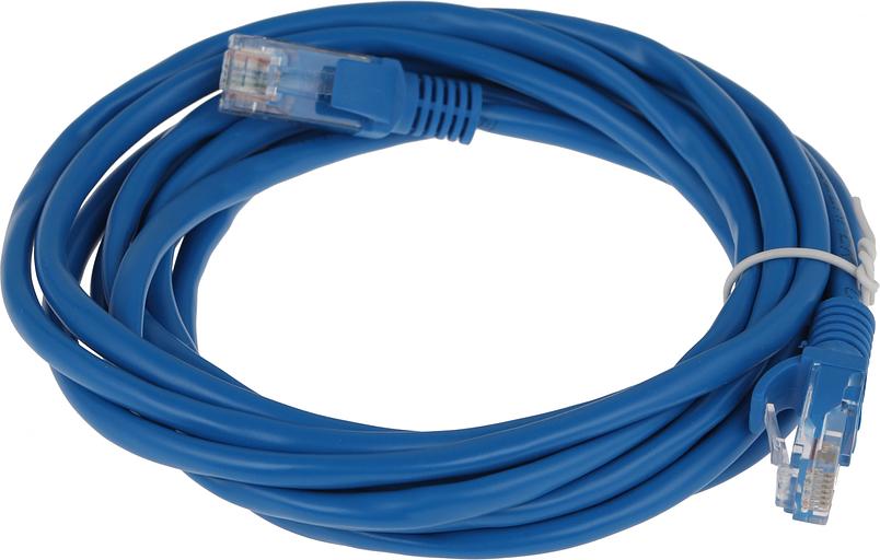 Патч-корд PP12-3M/B 1000G UTP 4 пары cat5E CCA molded 3м синий RJ-45 (m)-RJ-45 (m) фото 2