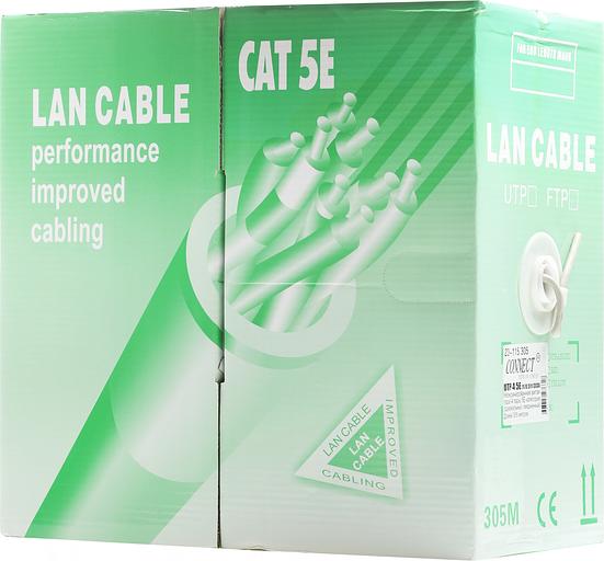 Кабель сетевой Premier 23-115 305 UTP 4 пары cat5E solid CCA 305м серый фото 3